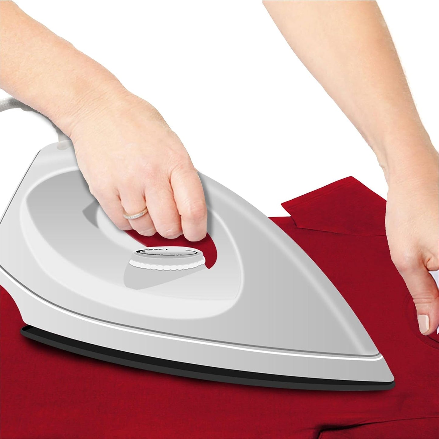 Rezek 1000 Watt Light Weight Dry Iron With Advance Non-Stick Soleplate