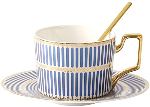 REZEK 220ml Ceramic Coffee Cup and Saucer Set Coffee Cup